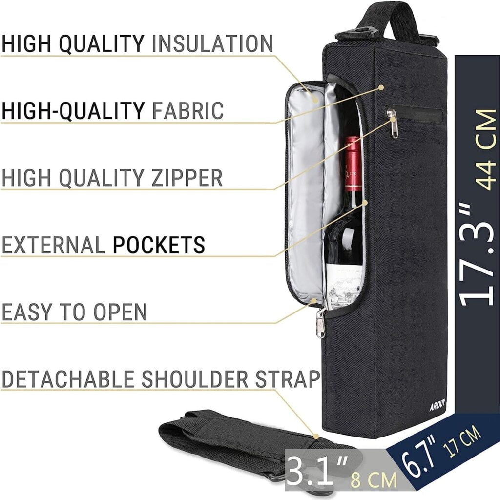 AROUY Golf Cooler Bag - Golf Accessories for Men and Small Soft Cooler Bags Insulated Beer Cooler Holds a 6 Pack of Cans or Two Bottles of Wine, Golf Sports Bags AROUY Golf Cooler Bag - Golf Accessories for Men and Small Soft Cooler Bags Insulated Beer Cooler Holds a 6 Pack of Cans or Two Bottles of Wine, Golf Sports Bags