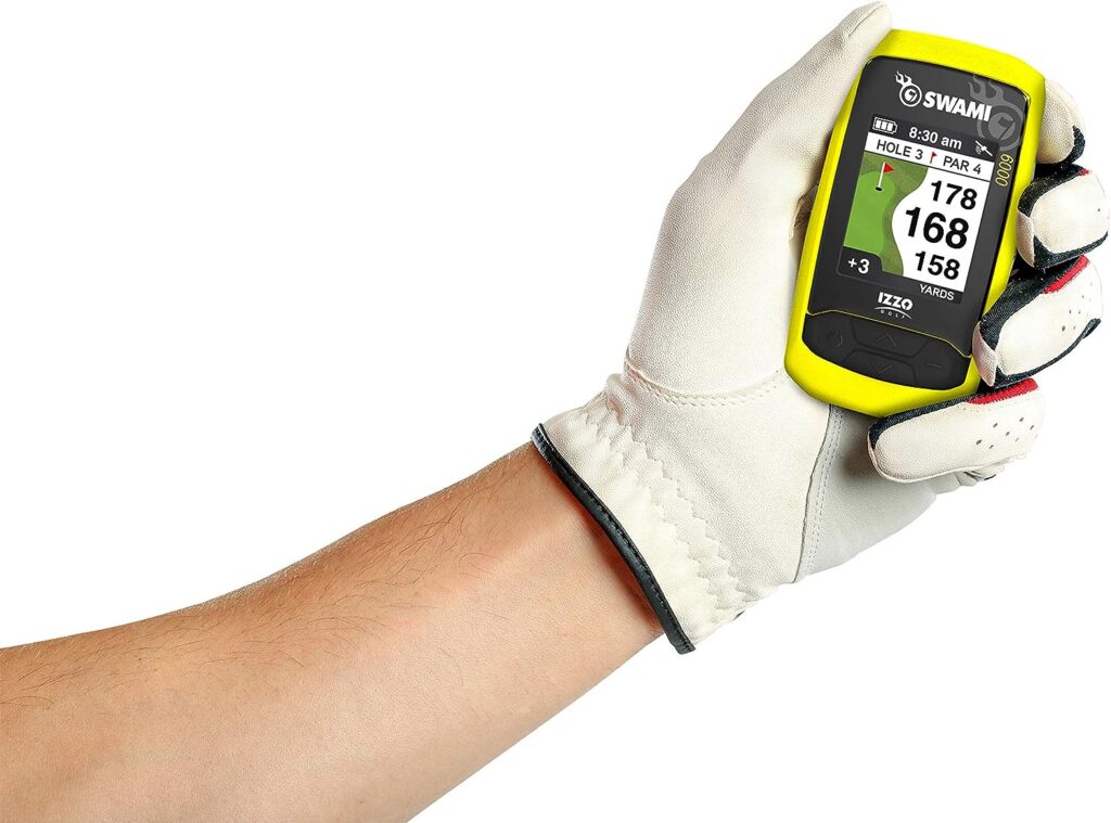 Izzo Swami 6000 Handheld Golf GPS Water-Resistant Color Display With 38,000 Course Maps Scorekeeper