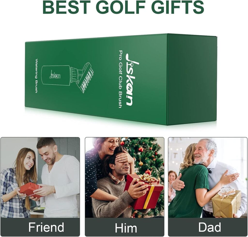 Jiskan Pro Golf Club Brush Cleaner with Retainer Clip and Squeeze Water Bottle 7.5 Inches Holds 4 Ounces of Water, Essentials Golf Accessories for Men, Best Golf Gifts for Men Jiskan Pro Golf Club Brush Cleaner with Retainer Clip and Squeeze Water Bottle 7.5 Inches Holds 4 Ounces of Water, Essentials Golf Accessories for Men, Best Golf Gifts for Men