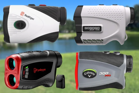 Comparison shot of four different range finders