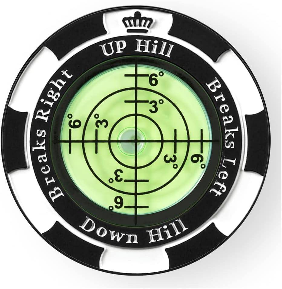 SlopeMaster ProGreen Reader - Golf Hat Clip Ball Marker with High Precision Green Reading Aid Golf Accessories for Men Women SlopeMaster ProGreen Reader - Golf Hat Clip Ball Marker with High Precision Green Reading Aid Golf Accessories for Men Women