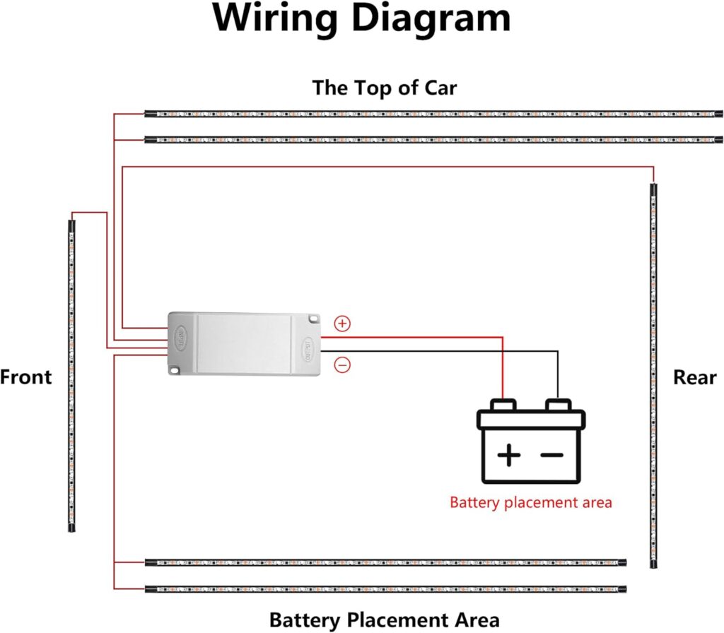 10L0L Golf Cart Underglow LED Light Strip Kit, 22 Modes Glow Neon Underbody Lighting with Wireless Remote Control, Sound Active, Water Resistant Flexible Tubes 4 Pack 10L0L Golf Cart Underglow LED Light Strip Kit, 22 Modes Glow Neon Underbody Lighting with Wireless Remote Control, Sound Active, Water Resistant Flexible Tubes 4 Pack