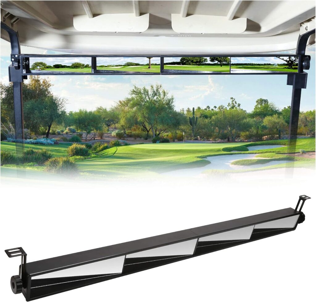 10L0L Universal Golf Cart 4 Panel Mirror for EZGO Club Car Yamaha, Eliminate Blind Spots Rear View Mirror 10L0L Universal Golf Cart 4 Panel Mirror for EZGO Club Car Yamaha, Eliminate Blind Spots Rear View Mirror