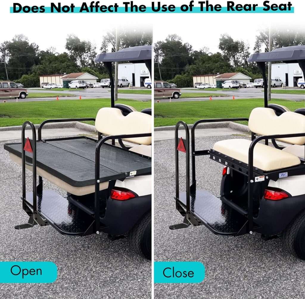 10L0L Universal Golf Cart Rear Safety Grab Bar Fits Club Car, EZGO, Yamaha