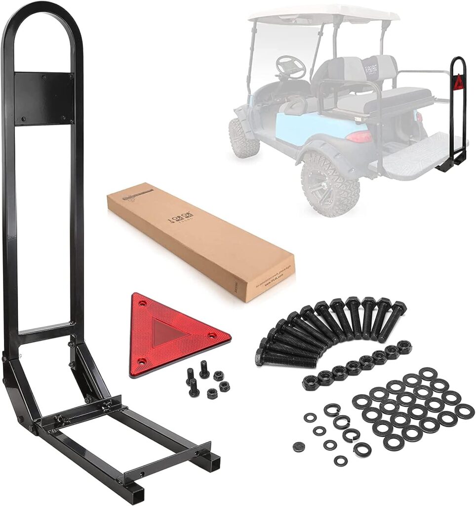 10L0L Universal Golf Cart Rear Safety Grab Bar Fits Club Car, EZGO, Yamaha