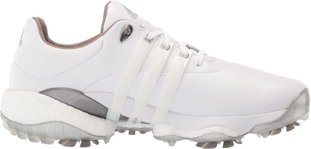 adidas Golf Mens Tour360 22 Golf Shoes Sneaker, FTWR White/Lucid Blue/Silver met, 7