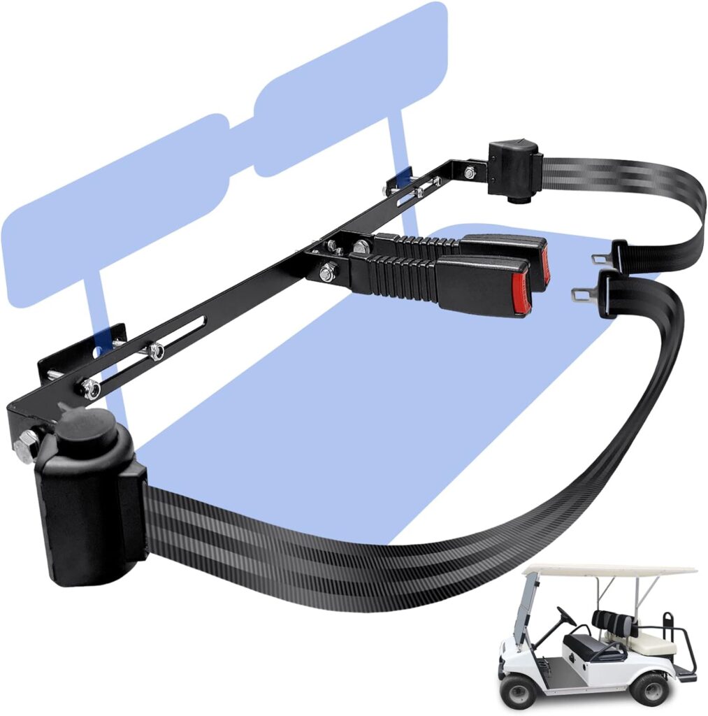 YOUXIFUN Universal Golf Cart Seat Belt Bracket Kit for EZGO, Club Car, Yamaha