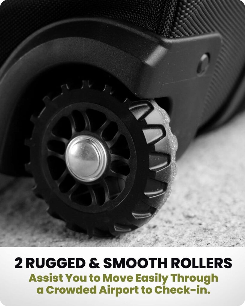 OutdoorMaster Golf Travel Bags for Airlines with Wheels and Hard Case Top, Protect Golf Clubs, Lightweight and Easy to Maneuver