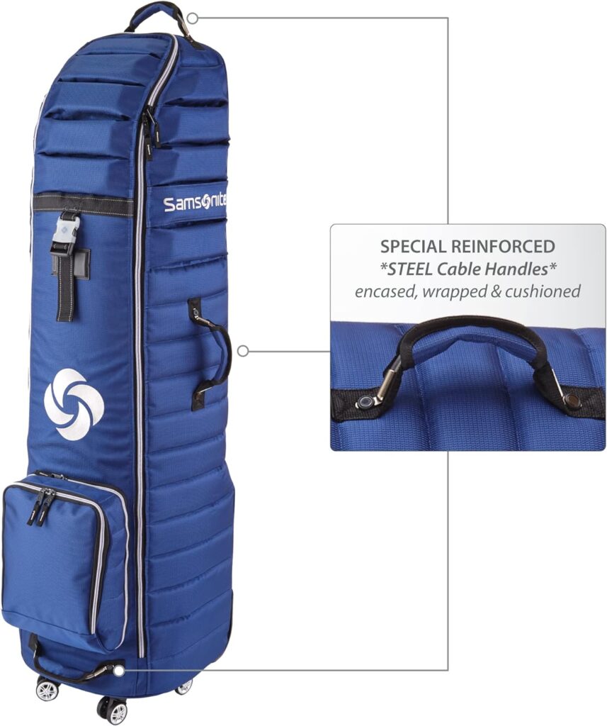 Samsonite Quilted Golf Travel Cover with Spinner Wheels