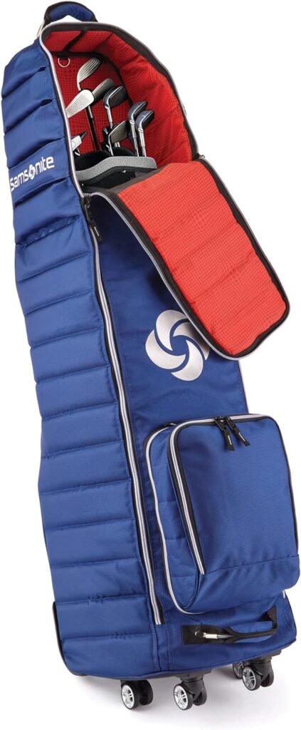 Samsonite Quilted Golf Travel Cover with Spinner Wheels