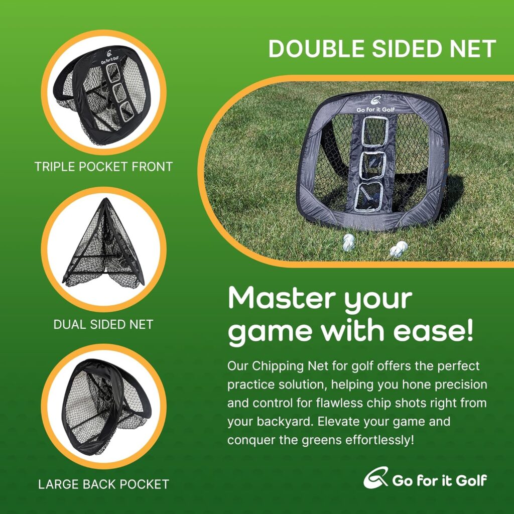 Go For It Golf Box - Ultimate Golf Kit Essentials for Men  Women, Premium Golfing Accessories, Golfer Training Tools  Gear - Deluxe Box (Net/Turf/Balls)