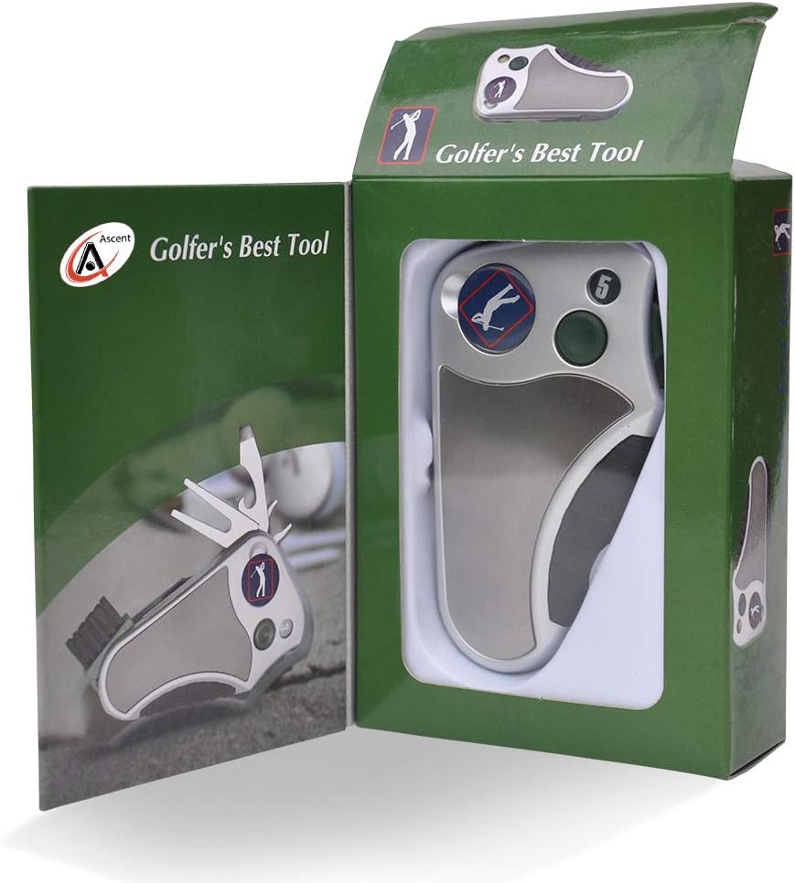 Golfers Best Tool Golf Multitool All-IN-ONE - Stroke Counter, Divot Repair Tool, Brush, Ball Marker, Cleat Tightener, Club Groove Cleaner, Best Golf Gift Idea For Men Women, Souvenir, Present Golfers Best Tool Golf Multitool All-IN-ONE - Stroke Counter, Divot Repair Tool, Brush, Ball Marker, Cleat Tightener, Club Groove Cleaner, Best Golf Gift Idea For Men Women, Souvenir, Present