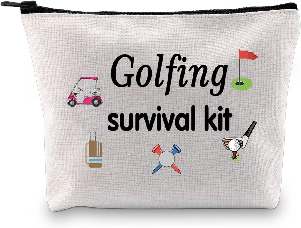 Golfing Survival Kit Makeup Bag Golfing Gift Golf Accessories Gift for Mom Golfer Humor (Golfing Survival Makeup)