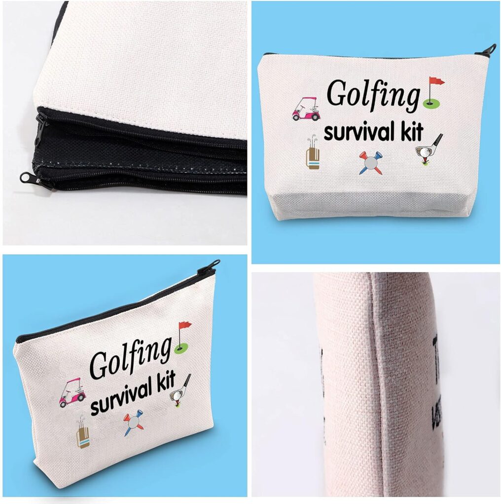 Golfing Survival Kit Makeup Bag Golfing Gift Golf Accessories Gift for Mom Golfer Humor (Golfing Survival Makeup)