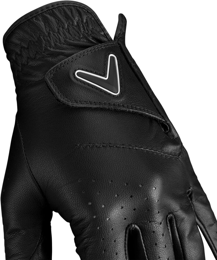 Callaway Golf 2017 Womens OptiColor Leather Glove, Aqua, Small, Worn on Left Hand