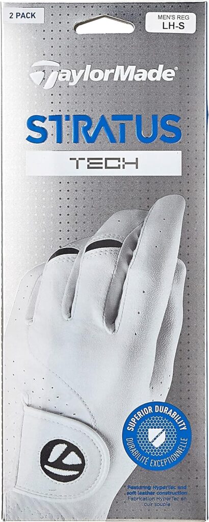 TaylorMade Mens Stratus Tech Golf Glove (Pack of 2)