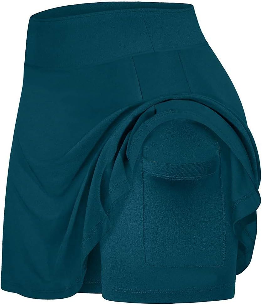 Summer Breathable Tennis Skirt for Women with Pockets Athletic Golf Skorts Skirts Shorts 2023 New Workout Running Sports