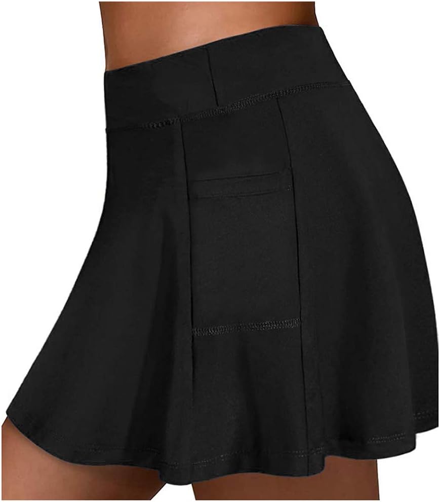 Summer Breathable Tennis Skirt for Women with Pockets Athletic Golf Skorts Skirts Shorts 2023 New Workout Running Sports